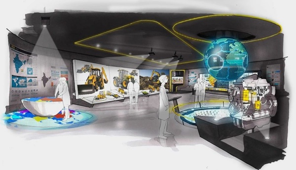 工程機械企業(yè)展廳設計案例