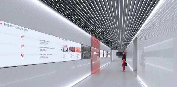 高級感紅色展廳文化墻需要注意的8個要點