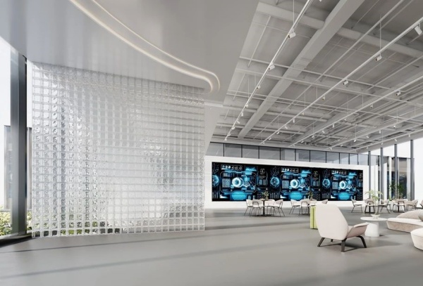 安得智聯辦公樓中庭展廳設計