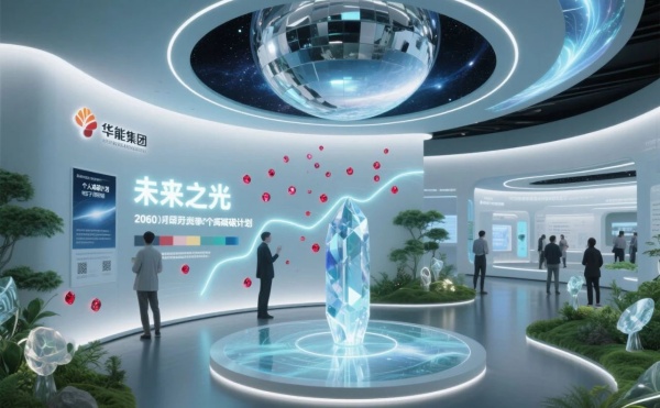 華能環(huán)保科技展廳里能摸到風(fēng)、看到魚(yú)，還能穿越到 2050