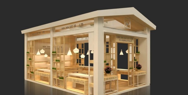 展廳設計以自然為韻，打造溫馨質感空間