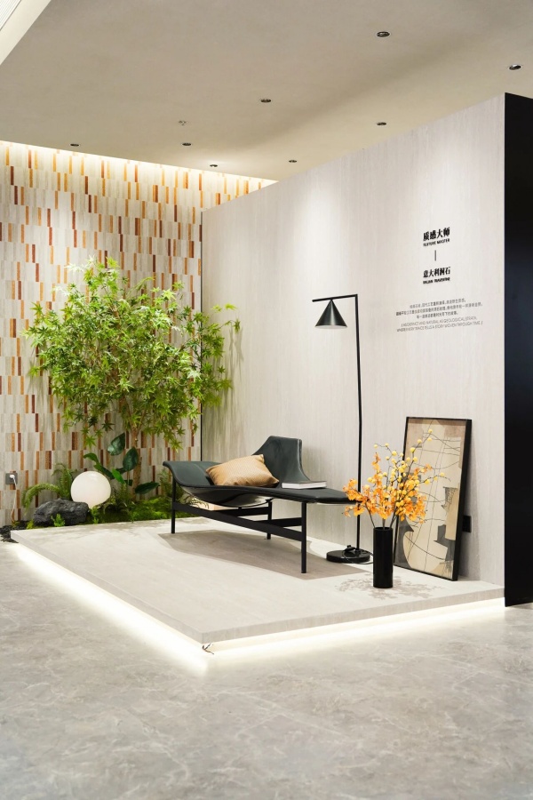 展廳煥新升級壹號瓷磚巖板總部展廳，讓高階審美以極致細節落地